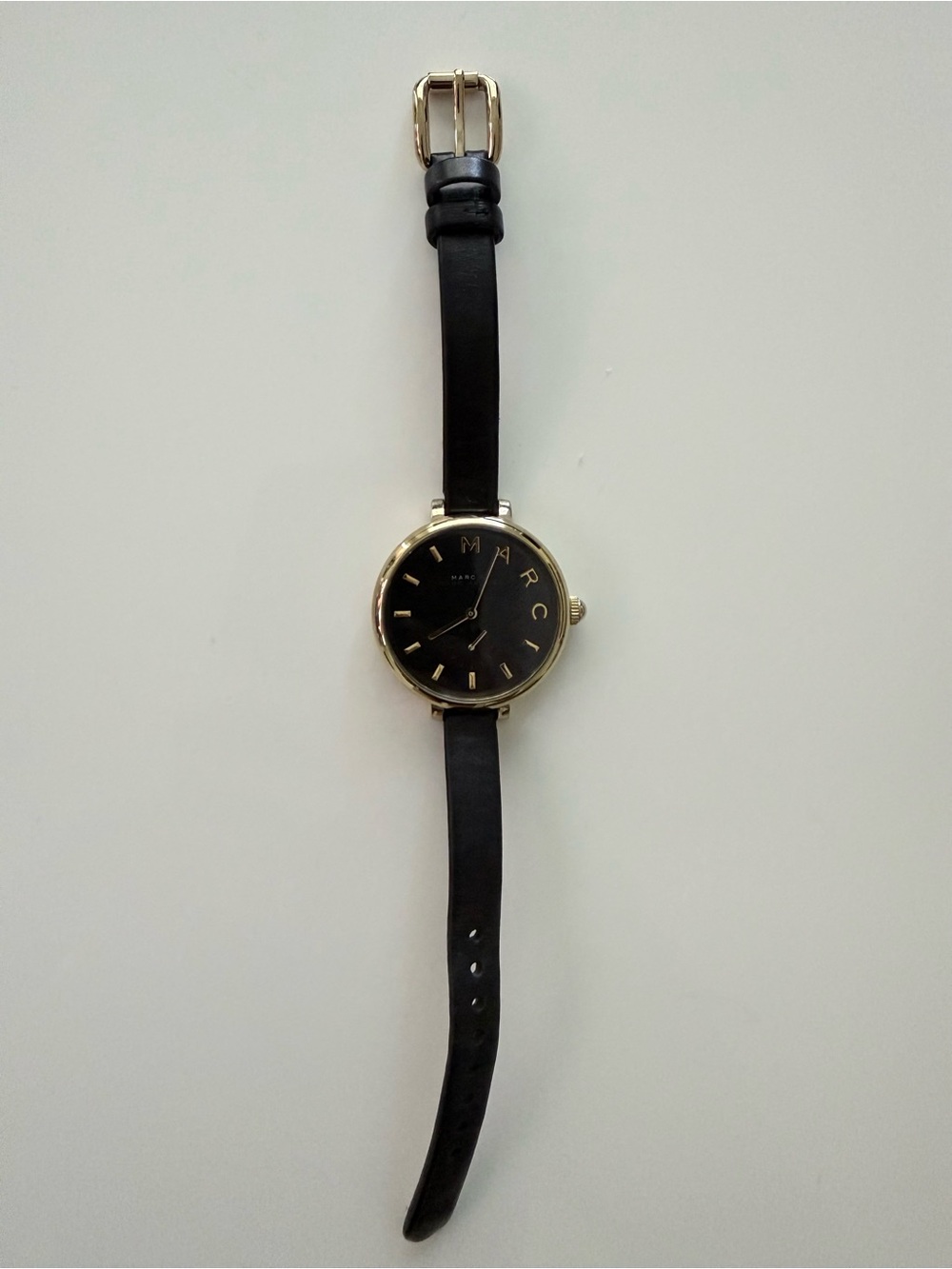 Marc Jacobs Black Leather Watch